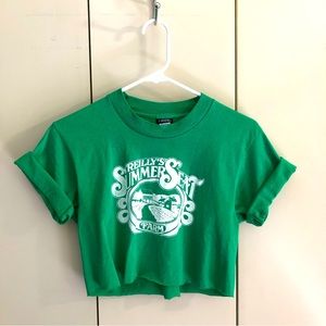 Vintage Cropped Graphic Tee